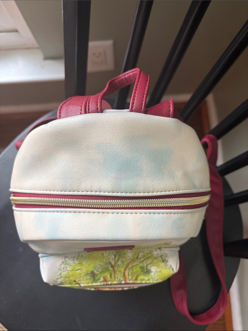 Loungefly Winnie the Pooh Storybook Mini Backpack in Cream & Red - Picture 4 of 8